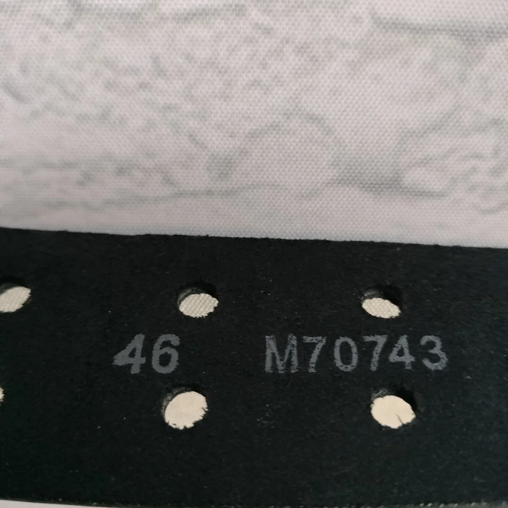 Brighton  Honest  Sz 34 Men's Black Hand Tooled Studded Leather Belt M70743 TAG
